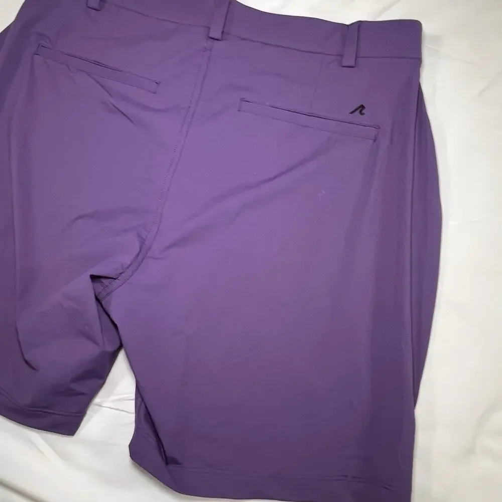 Redvanly Hanover Shorts Size L / 7” Loganberry Purple Pull On Golf Performance